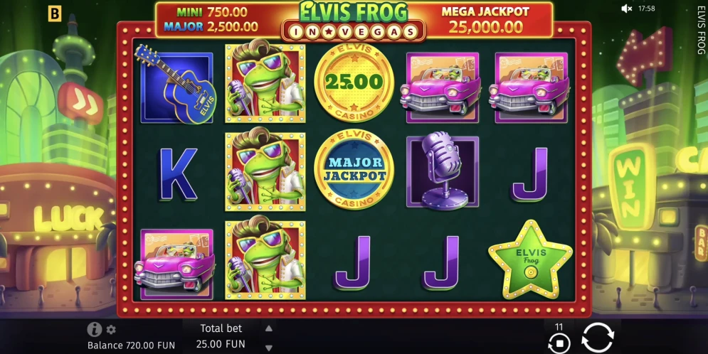Elvis Frog in Vegas